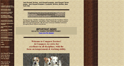 Desktop Screenshot of conquestterriers.com